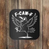Funny Retro F CAW F Crow Raven Coaster thumb 0