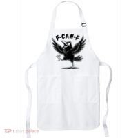 Funny Retro F CAW F Crow Raven Apron thumb 0