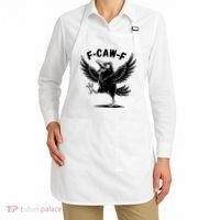 Funny Retro F CAW F Crow Raven Apron thumb 2