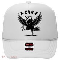 Funny Retro F CAW F Crow Raven Hat thumb 0