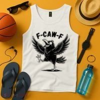 Funny Retro F CAW F Crow Raven Tank Top thumb 4