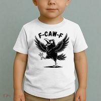 Funny Retro F CAW F Crow Raven Toddler T-Shirt thumb 2
