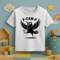 Funny Retro F CAW F Crow Raven Toddler T-Shirt thumb 3