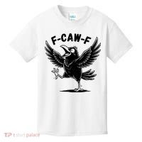 Funny Retro F CAW F Crow Raven Kids T-Shirt thumb 0