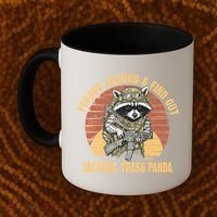 Funny Raccoon Forage Around & Find Out Tactical Trash Panda Coffee Mug thumb 2