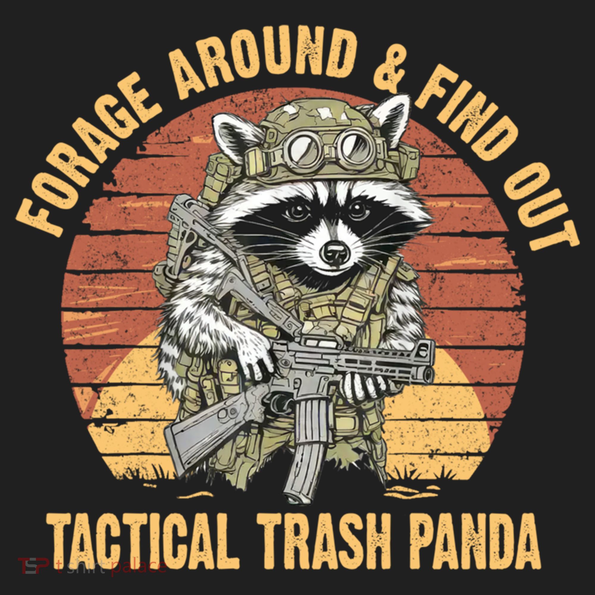 Funny Raccoon Forage Around & Find Out Tactical Trash Panda Beanie