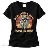 Funny Raccoon Forage Around & Find Out Tactical Trash Panda Women's T-Shirt thumb 0