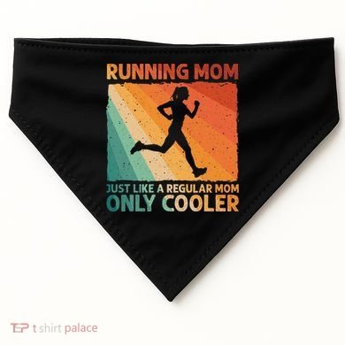 Funny Running For Wo Mom Marathoner Runner Coach Racing  USA-Made Doggie Bandana