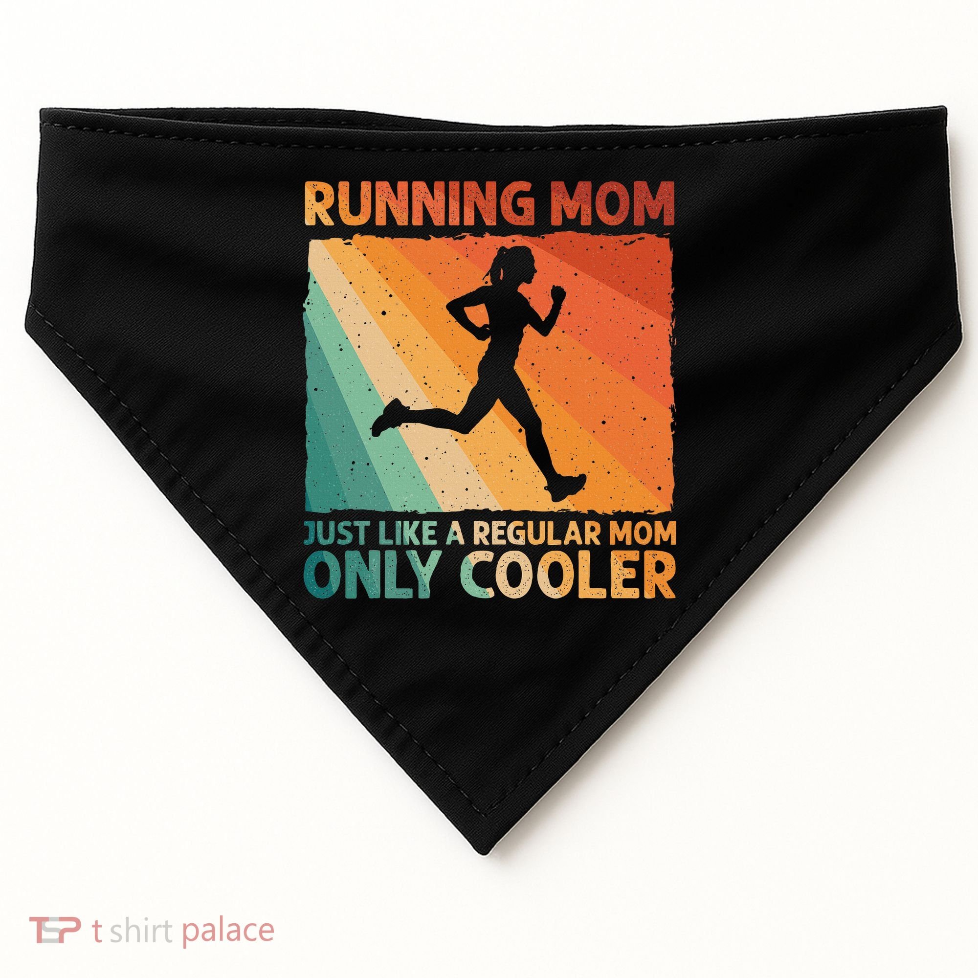 Funny Running For Wo Mom Marathoner Runner Coach Racing  USA-Made Doggie Bandana