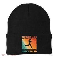 Funny Running For Wo Mom Marathoner Runner Coach Racing  Beanie thumb 0
