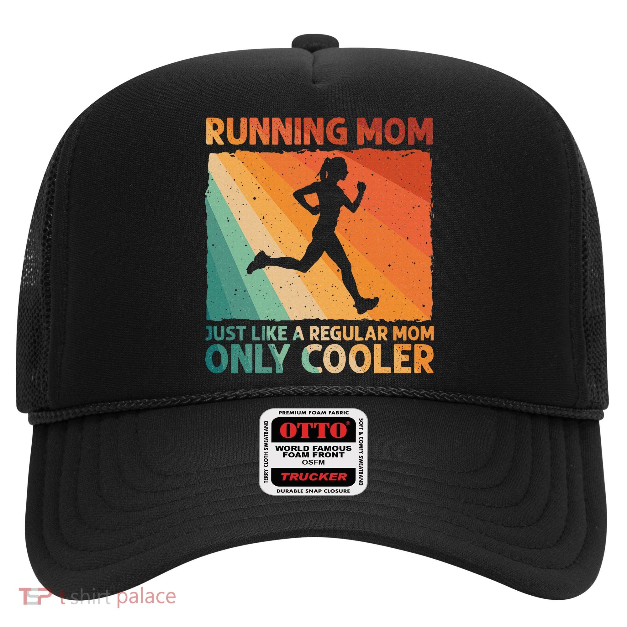 Funny Running For Wo Mom Marathoner Runner Coach Racing  Hat