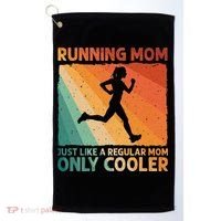 Funny Running For Wo Mom Marathoner Runner Coach Racing  Golf Towel thumb 0