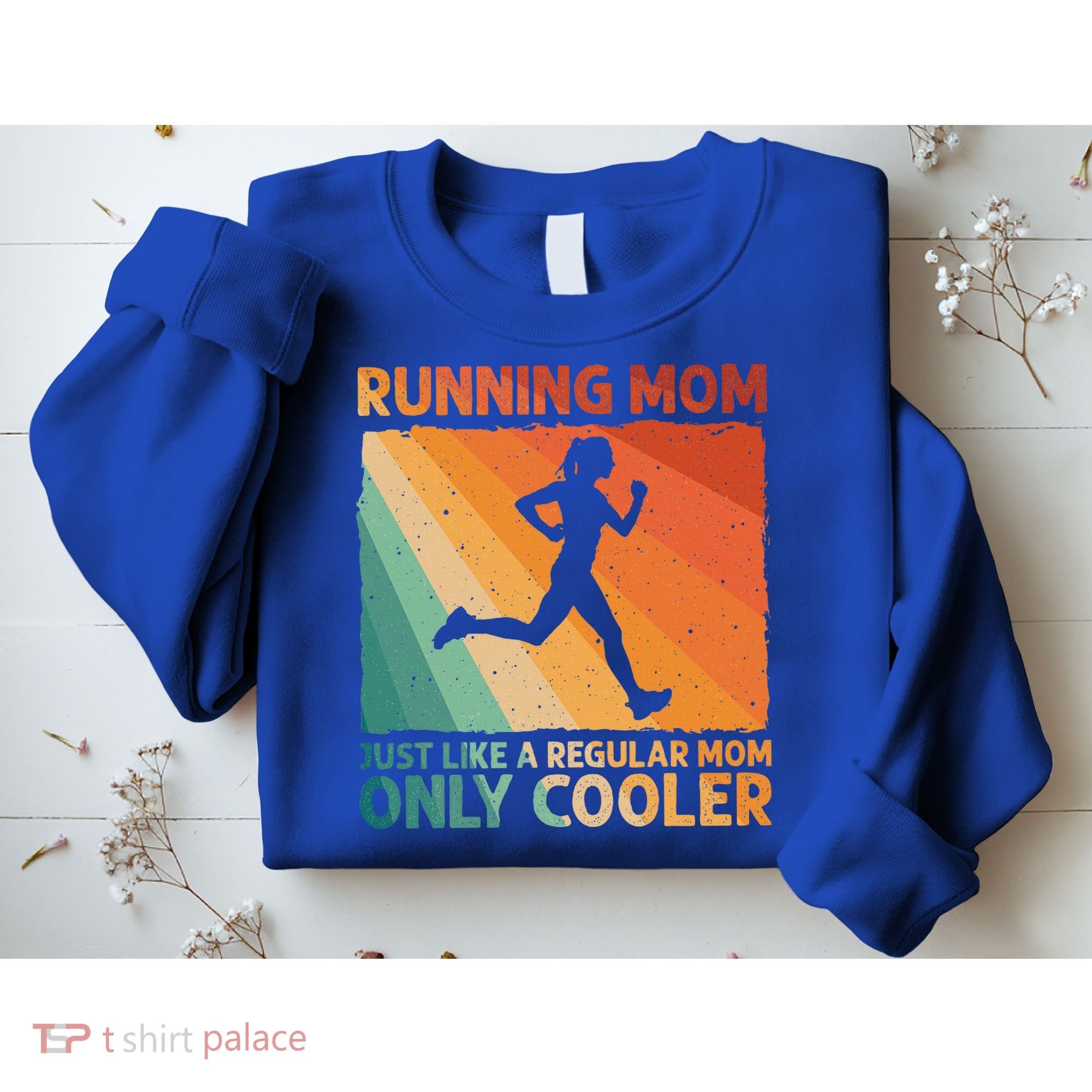 Funny Running For Wo Mom Marathoner Runner Coach Racing  Sweatshirt