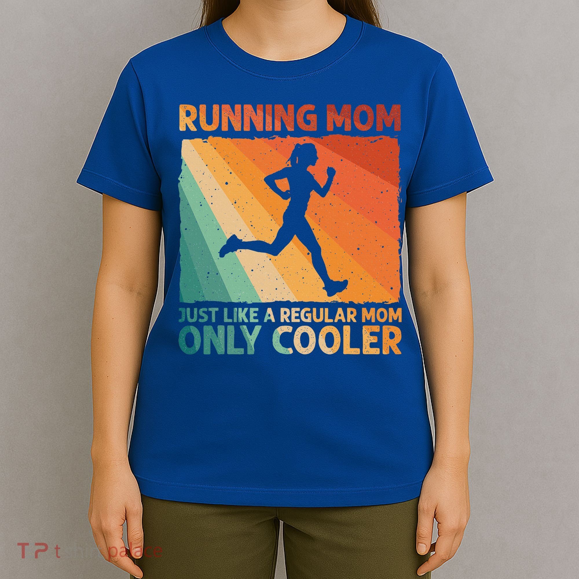 Funny Running For Wo Mom Marathoner Runner Coach Racing  T-Shirt