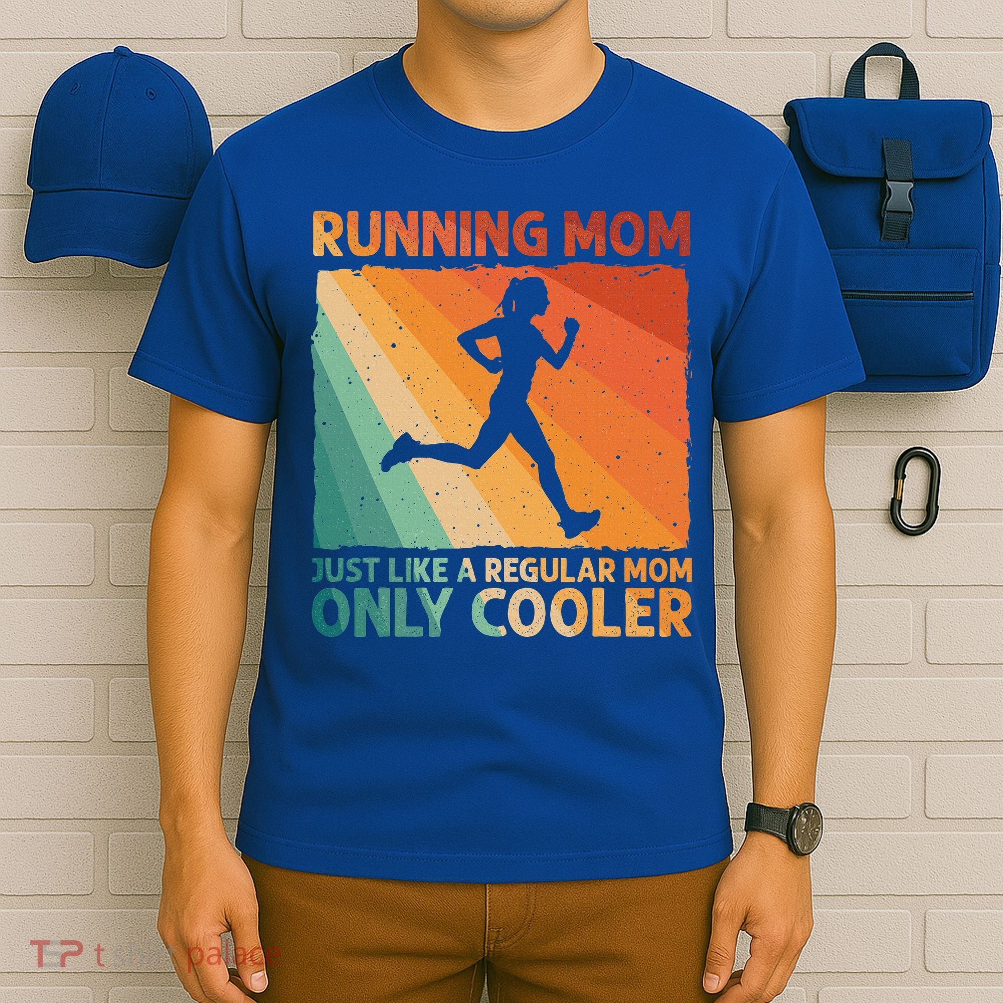 Funny Running For Wo Mom Marathoner Runner Coach Racing  T-Shirt
