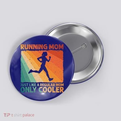 Funny Running For Wo Mom Marathoner Runner Coach Racing  Button