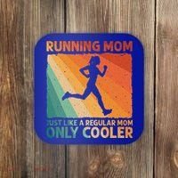 Funny Running For Wo Mom Marathoner Runner Coach Racing  Coaster thumb 0