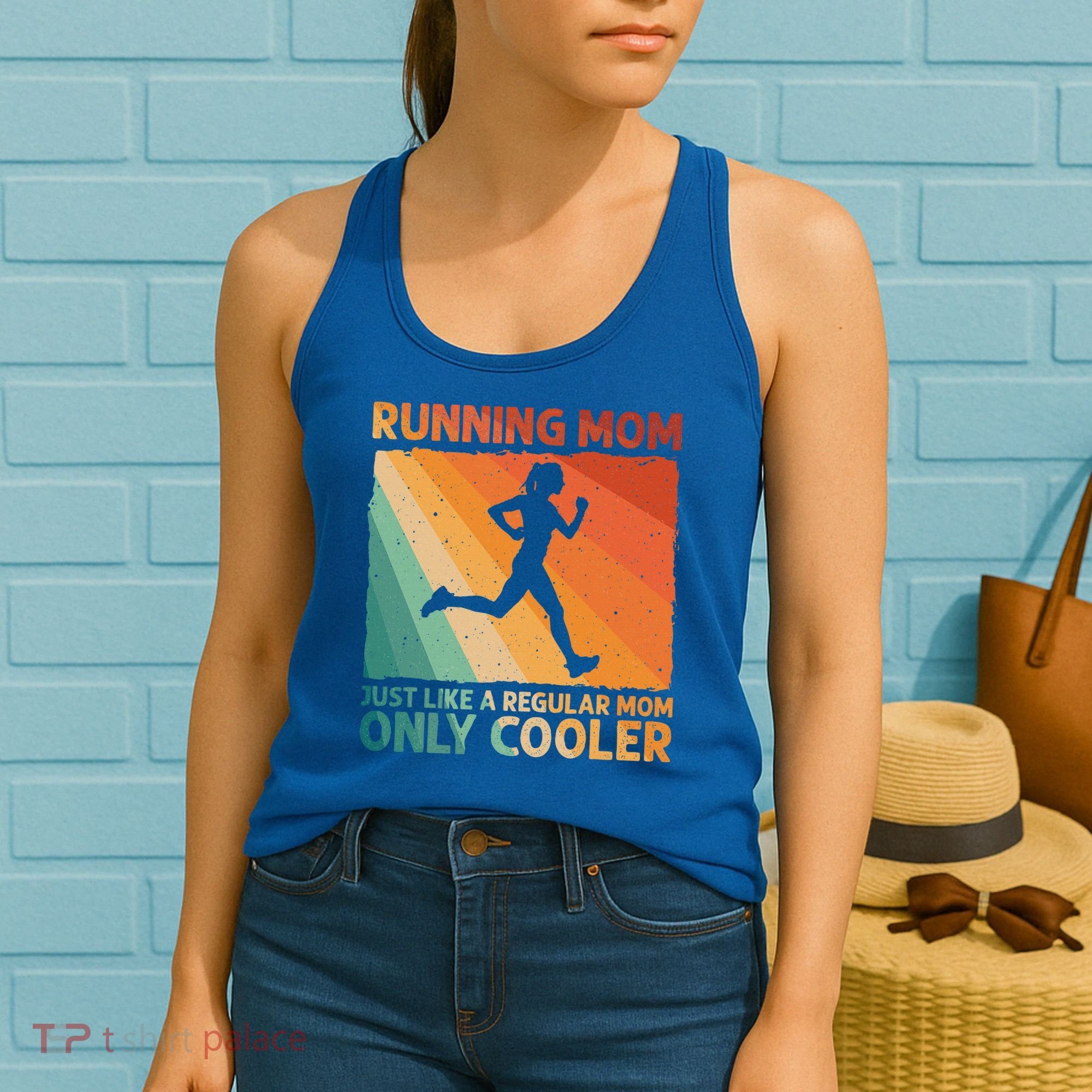 Funny Running For Wo Mom Marathoner Runner Coach Racing  Women's Tank Top