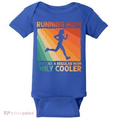 Funny Running For Wo Mom Marathoner Runner Coach Racing  Baby Bodysuit