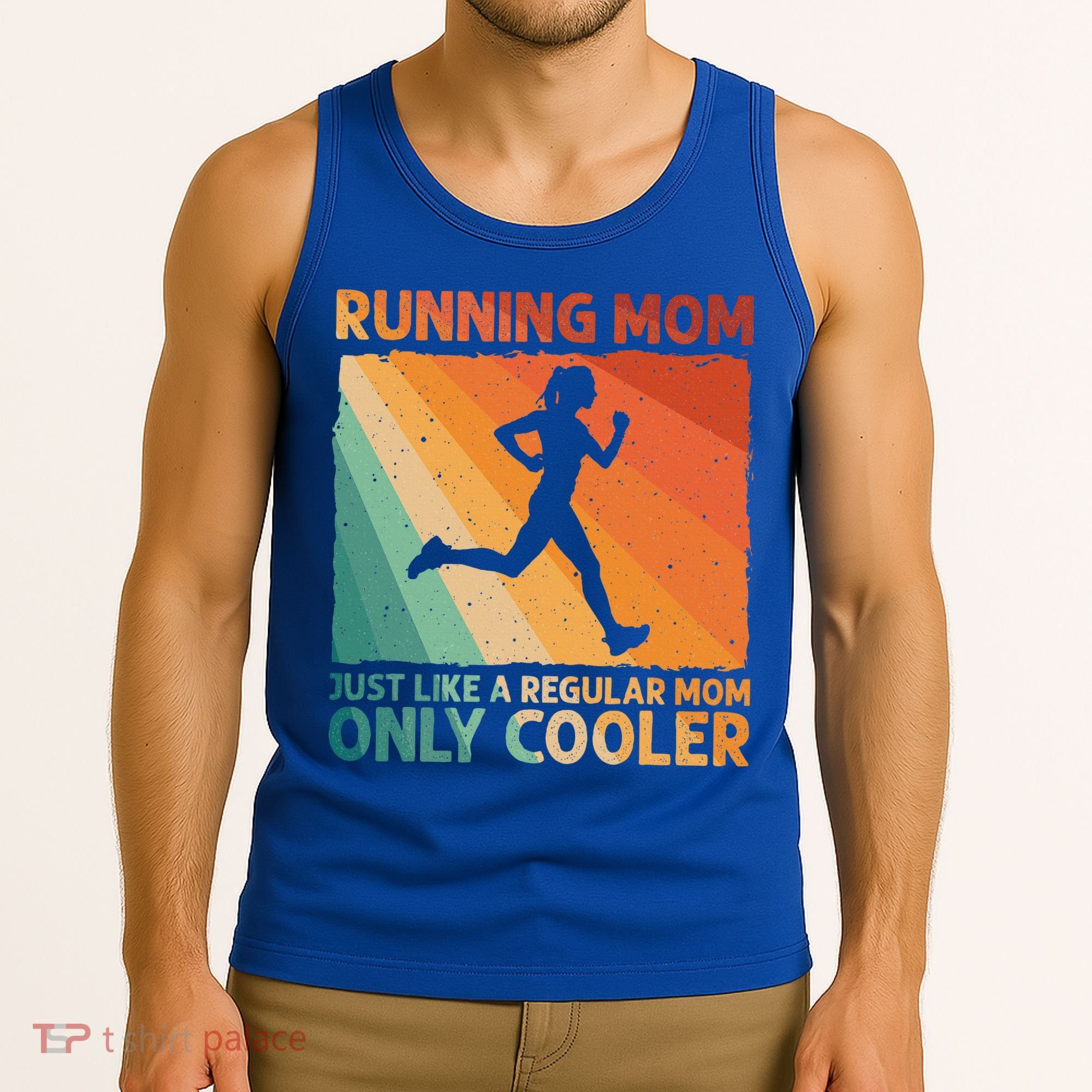 Funny Running For Wo Mom Marathoner Runner Coach Racing  Tank Top