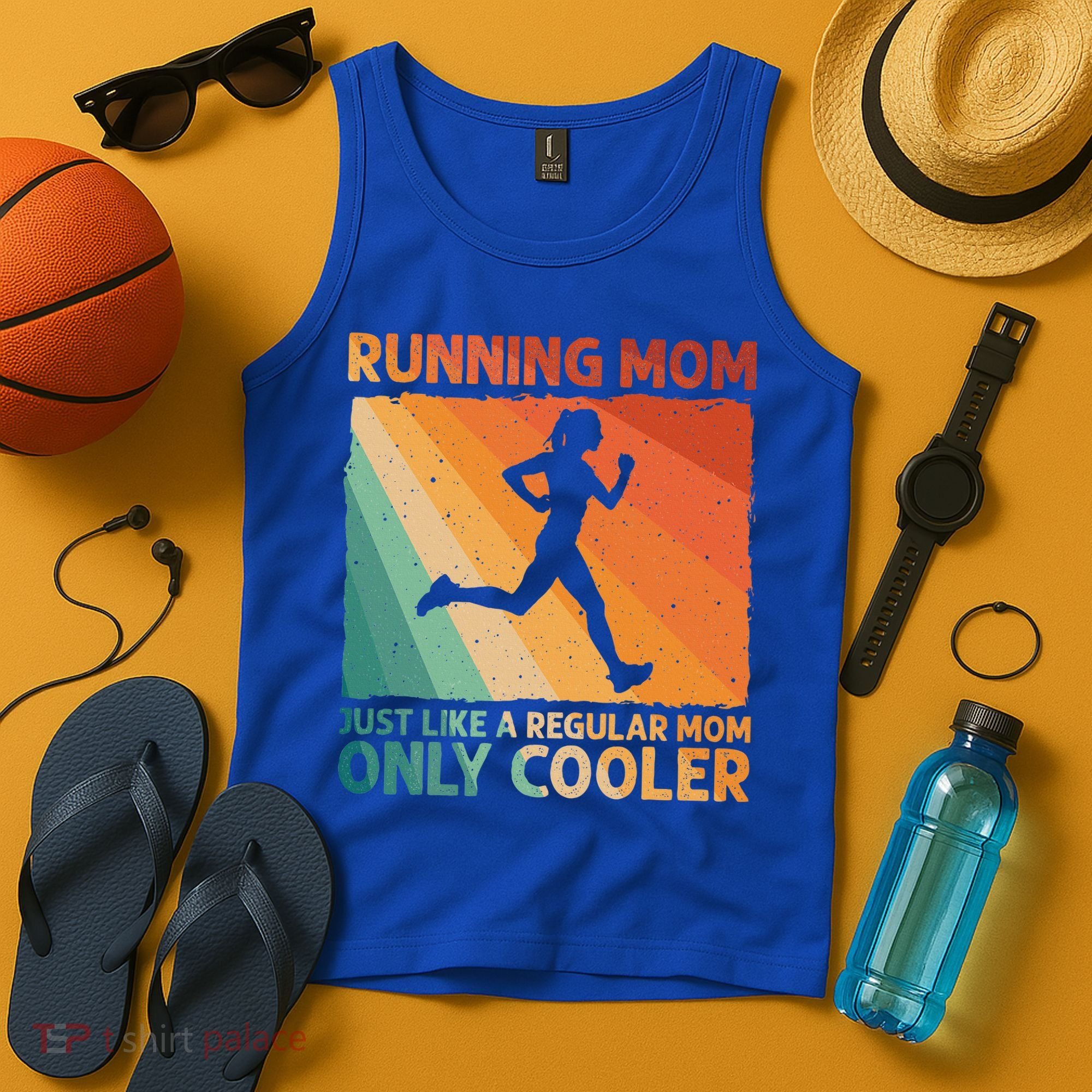 Funny Running For Wo Mom Marathoner Runner Coach Racing  Tank Top