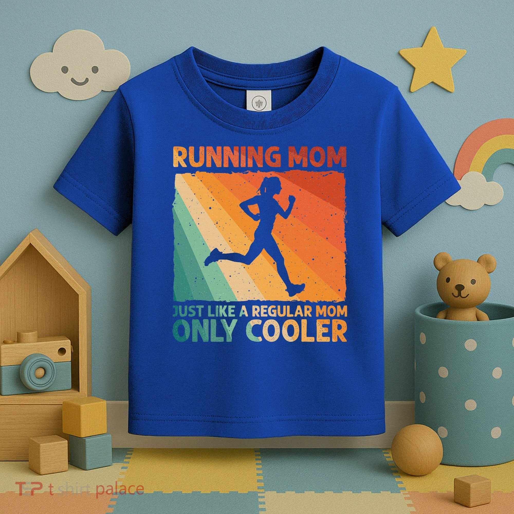 Funny Running For Wo Mom Marathoner Runner Coach Racing  Toddler T-Shirt