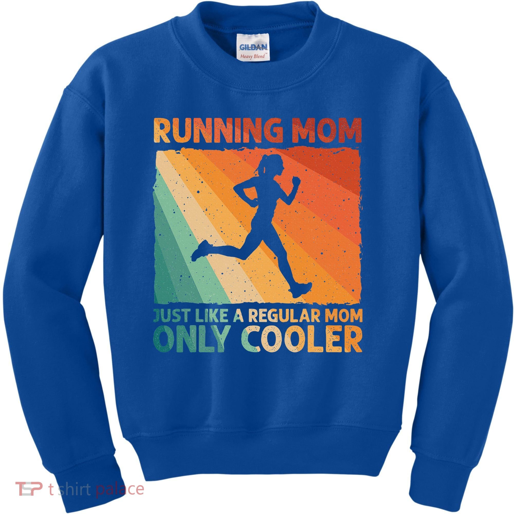 Funny Running For Wo Mom Marathoner Runner Coach Racing  Kids Sweatshirt