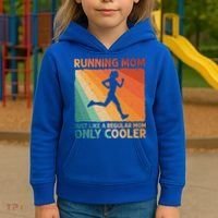Funny Running For Wo Mom Marathoner Runner Coach Racing  Kids Hoodie thumb 3