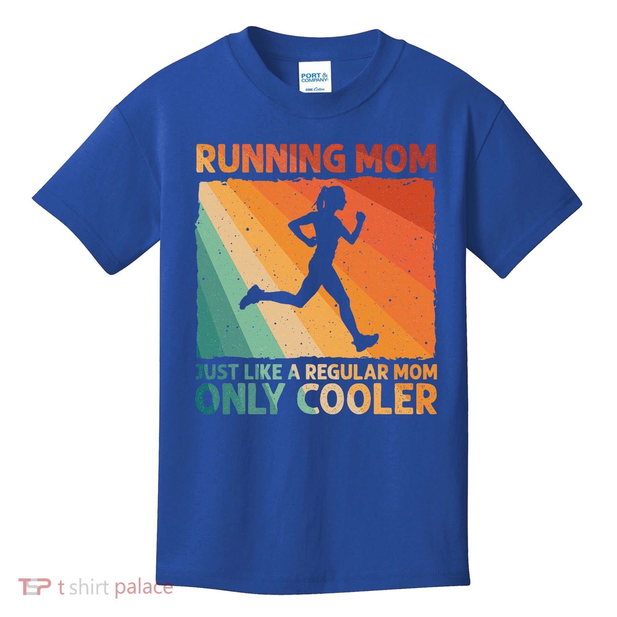Funny Running For Wo Mom Marathoner Runner Coach Racing  Kids T-Shirt