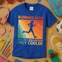 Funny Running For Wo Mom Marathoner Runner Coach Racing  Kids T-Shirt thumb 3