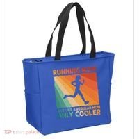 Funny Running For Wo Mom Marathoner Runner Coach Racing  Tote Bag thumb 2