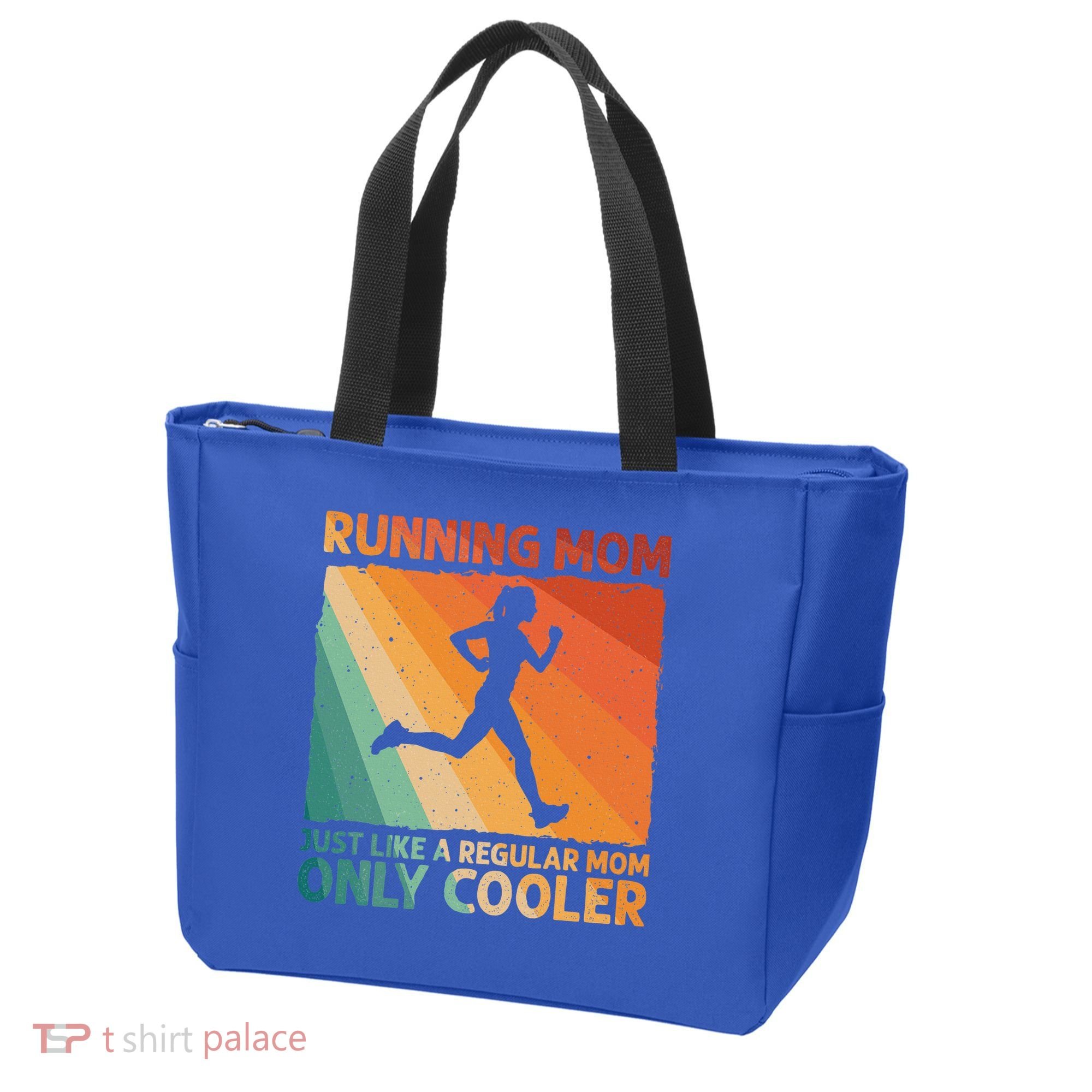 Funny Running For Wo Mom Marathoner Runner Coach Racing  Tote Bag