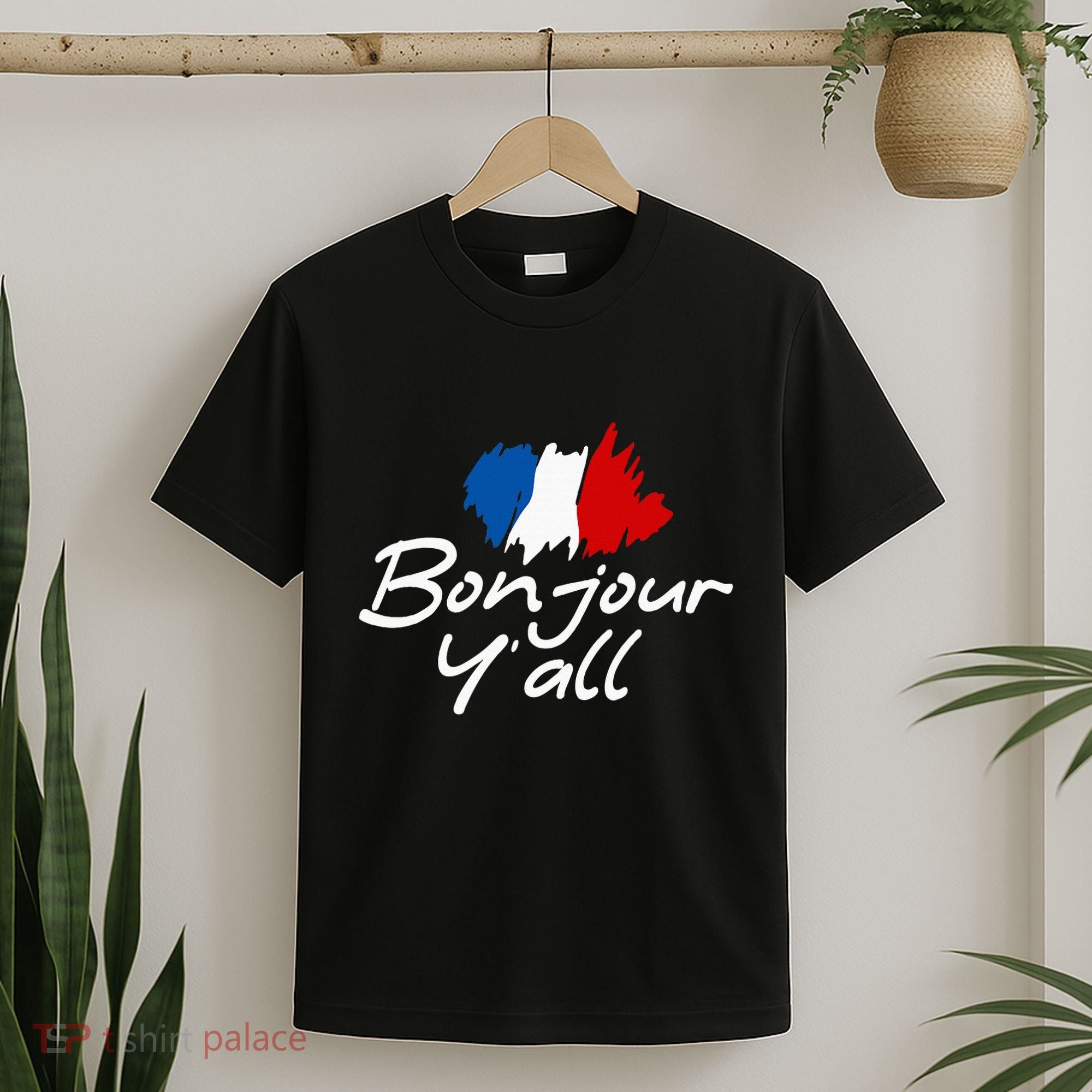 France Roots French Lover Bonjour YAll T-Shirt