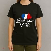 France Roots French Lover Bonjour YAll T-Shirt thumb 4