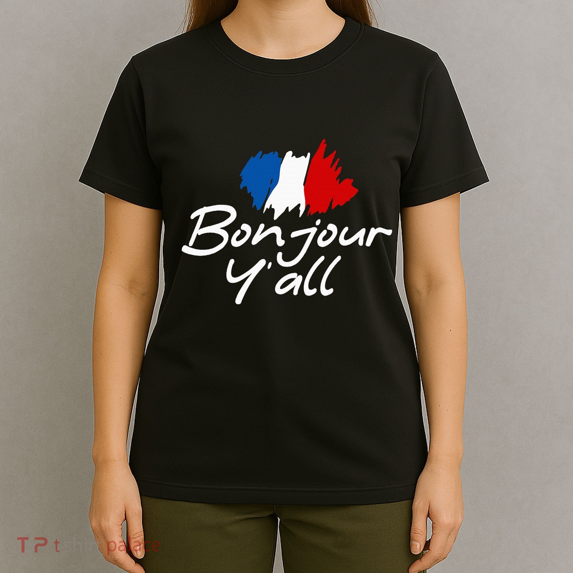 France Roots French Lover Bonjour YAll T-Shirt