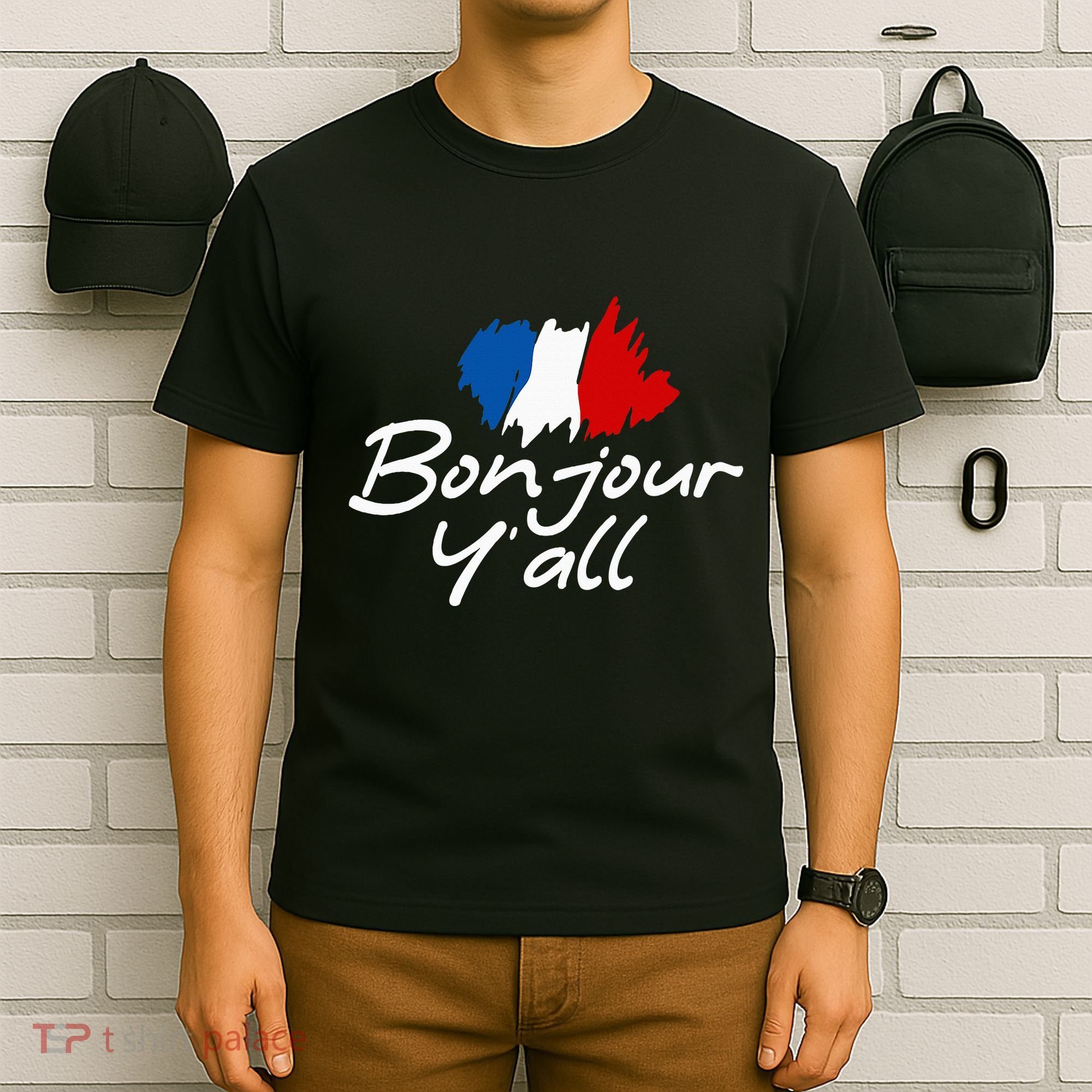 France Roots French Lover Bonjour YAll T-Shirt