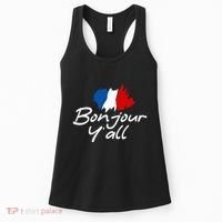 France Roots French Lover Bonjour YAll Women's Tank Top thumb 0