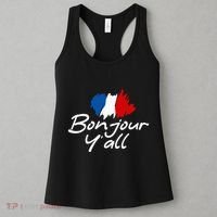 France Roots French Lover Bonjour YAll Women's Tank Top thumb 3