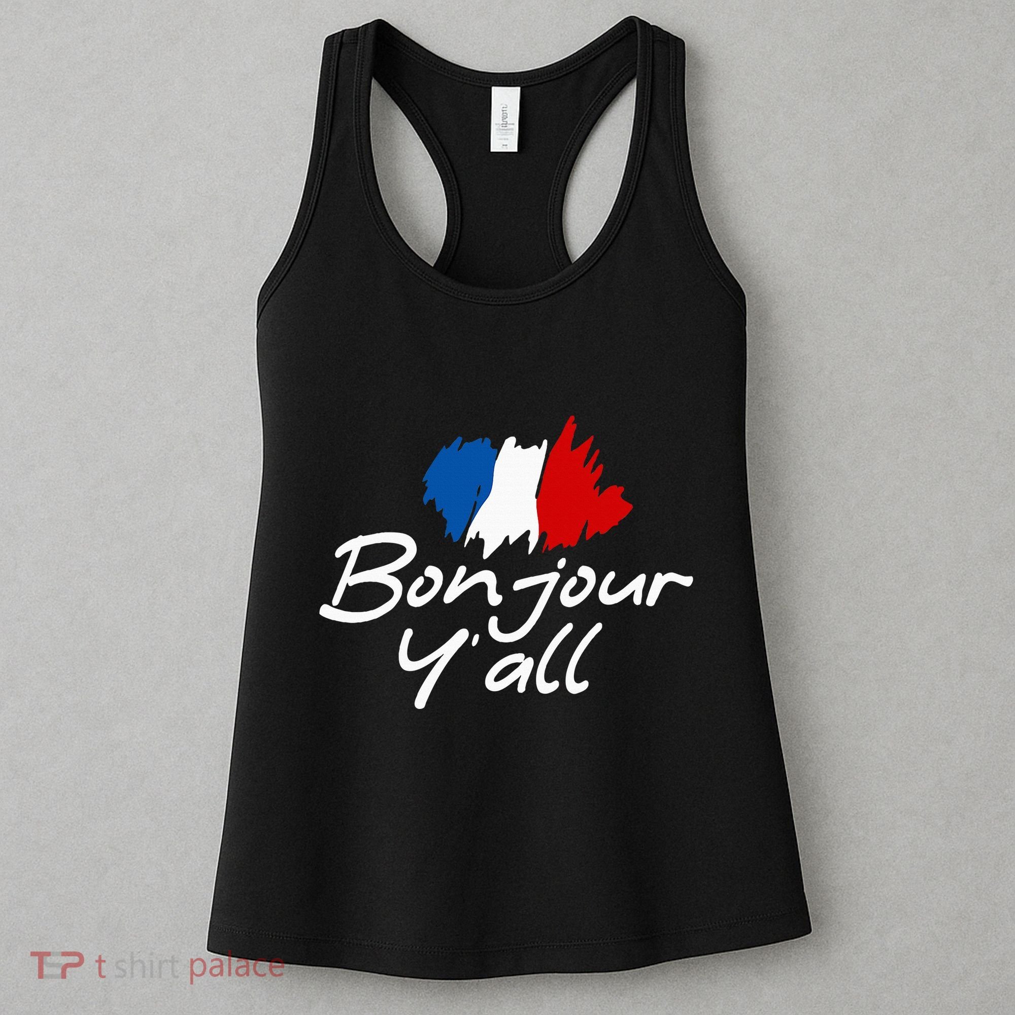 France Roots French Lover Bonjour YAll Women's Tank Top