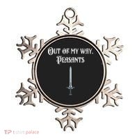 Funny Renaissance Festival Out Of My Way Peasants Ornament thumb 0