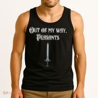 Funny Renaissance Festival Out Of My Way Peasants Tank Top thumb 3
