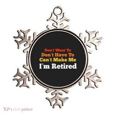 Funny Retirement For Adult, Sarcastic Graphic Tee Ornament