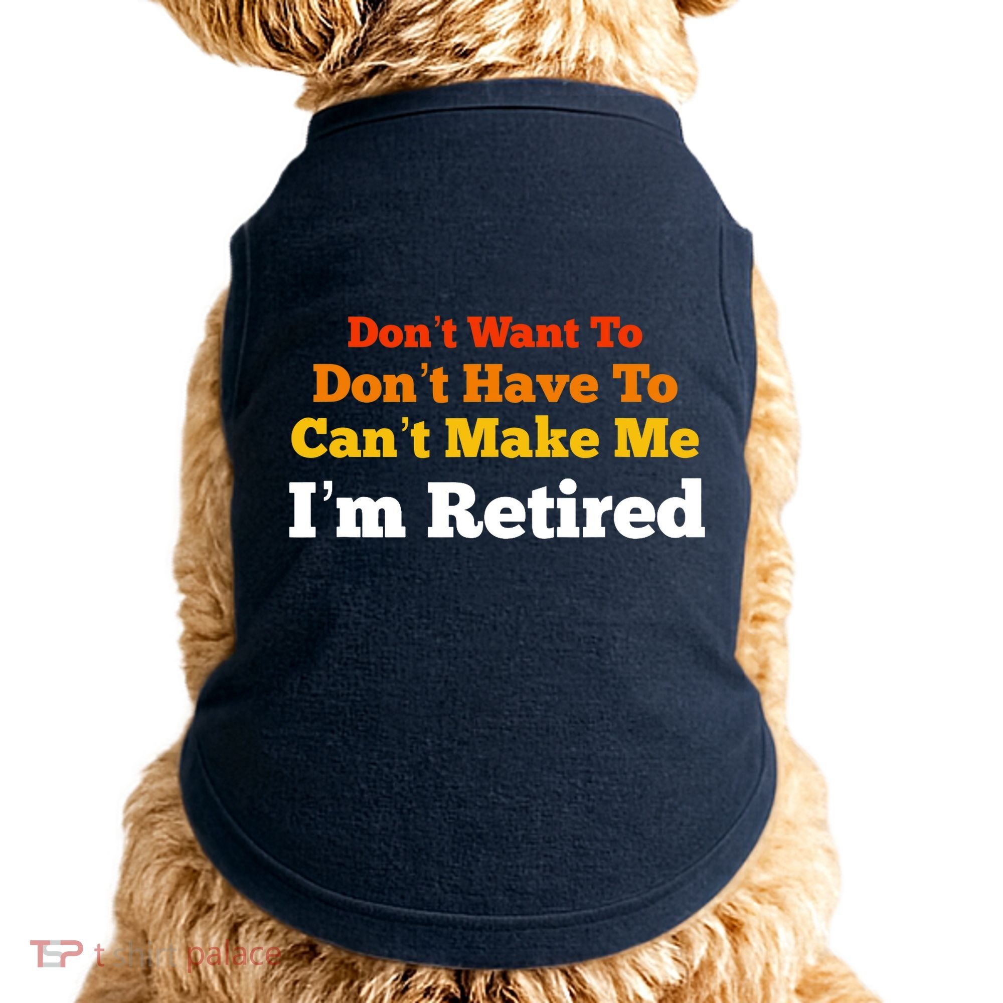 Funny Retirement For Adult, Sarcastic Graphic Tee Doggie Tank