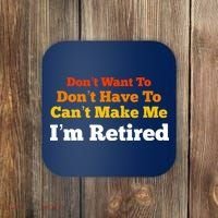 Funny Retirement For Adult, Sarcastic Graphic Tee Coaster thumb 0