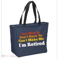 Funny Retirement For Adult, Sarcastic Graphic Tee Tote Bag thumb 2