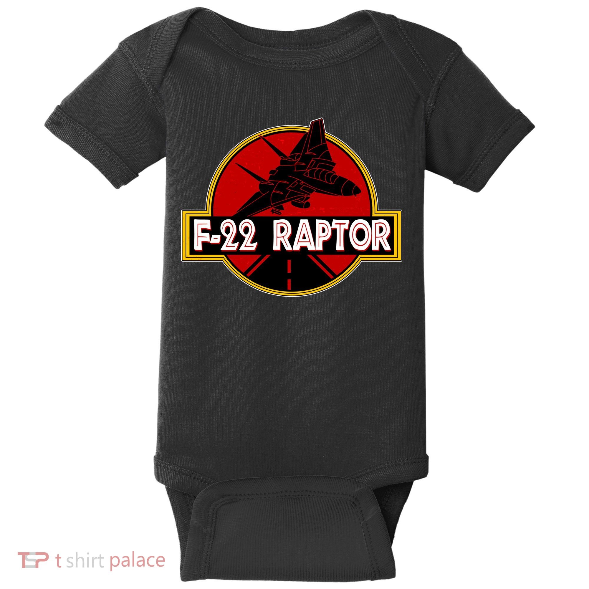 F22 Raptor Fighter Jet Baby Bodysuit