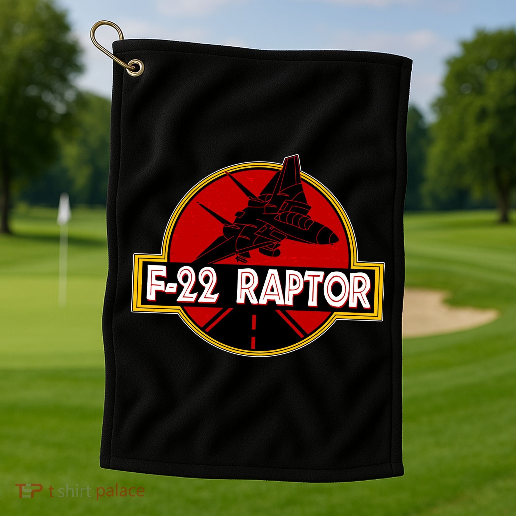 F22 Raptor Fighter Jet Golf Towel