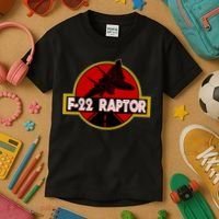F22 Raptor Fighter Jet Kids T-Shirt thumb 3