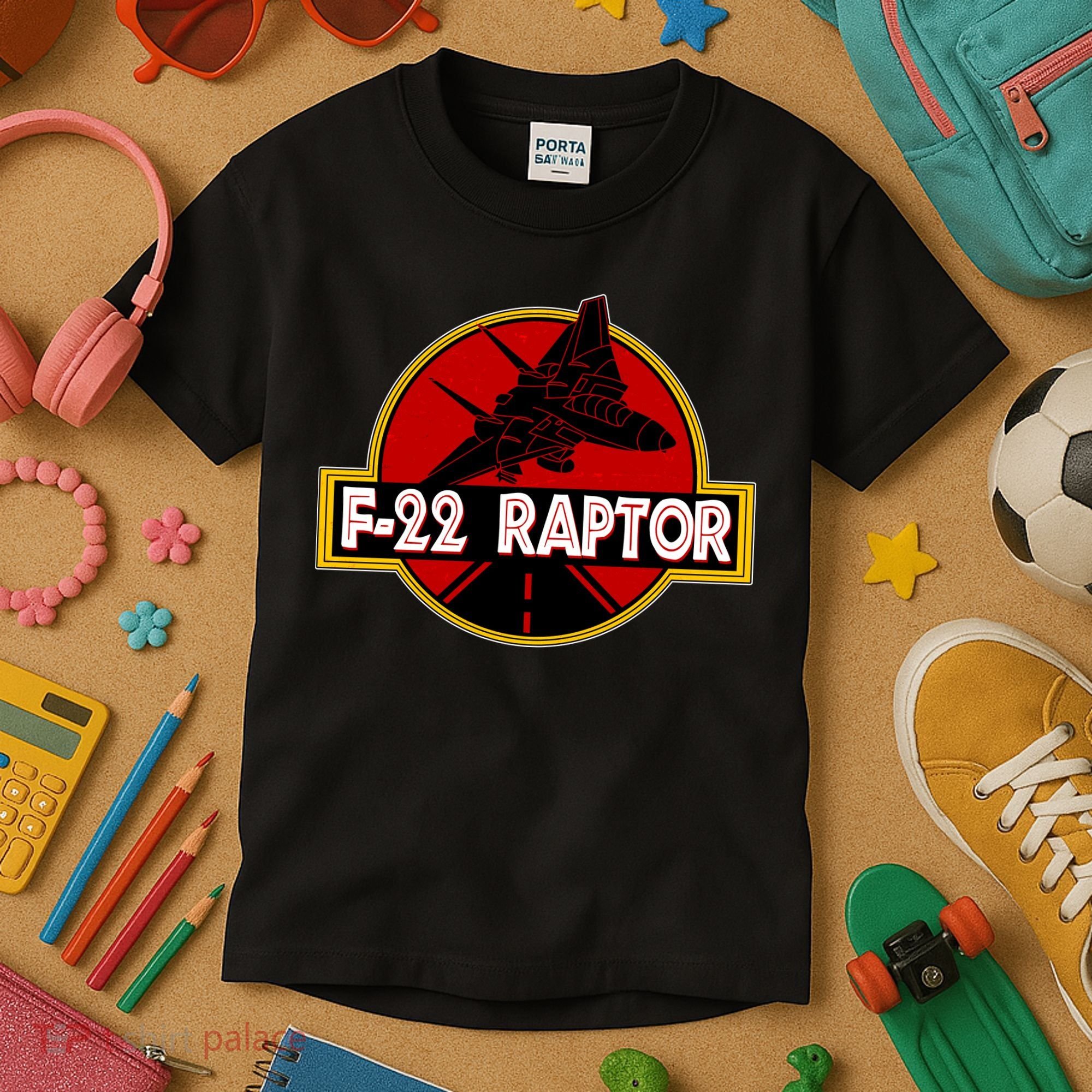 F22 Raptor Fighter Jet Kids T-Shirt