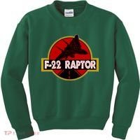 F22 Raptor Fighter Jet Kids Sweatshirt thumb 0